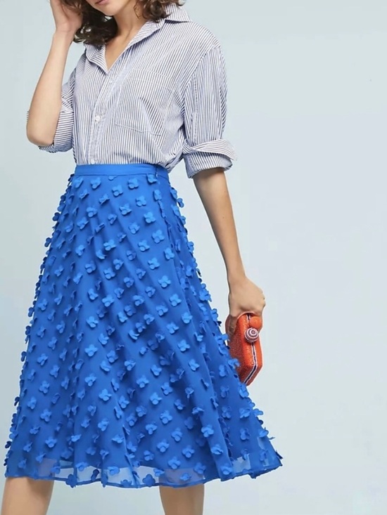 Anthropologie Dresses & Skirts - Anthropologie | Maeve | Alice Textured Skirt | Size 2